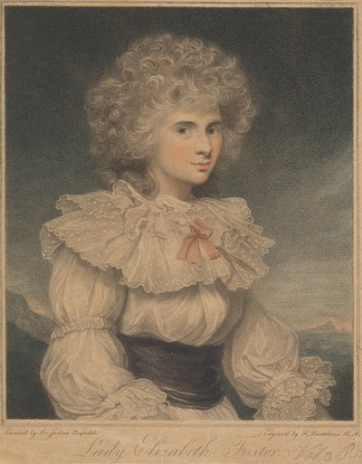 Lady Elizabeth Cavendish (z domu Hervey), księżna Devonshire autorstwa Francesco Bartolozzi