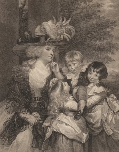 Lady Smith i jej dzieci, 15 marca 1789. autorstwa Francesco Bartolozzi