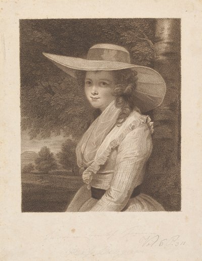 Lavinia Spencer (z domu Bingham), hrabina Spencer autorstwa Francesco Bartolozzi