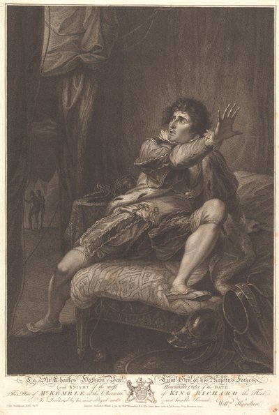 Pan Keuible w roli króla Ryszarda III autorstwa Francesco Bartolozzi