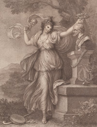 Pani Abington jako Thalia, 20 sierpnia 1783. autorstwa Francesco Bartolozzi