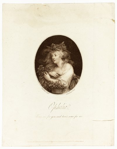 Ofelia autorstwa Francesco Bartolozzi