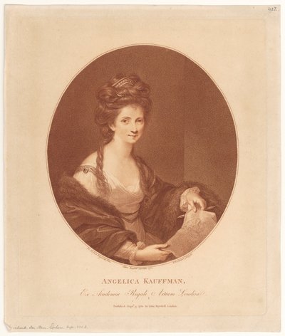 Portret Angeliki Kauffmann autorstwa Francesco Bartolozzi