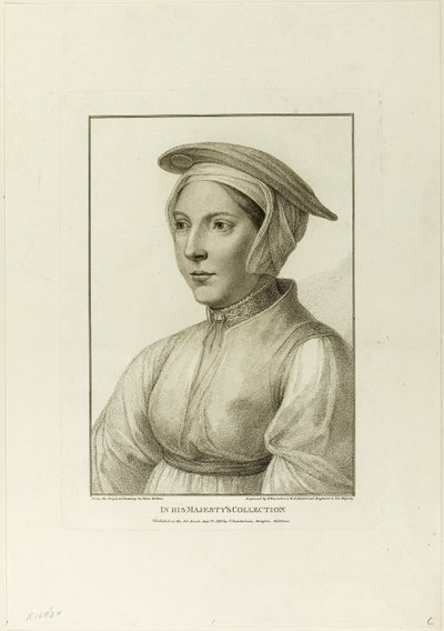 Portret młodej kobiety autorstwa Francesco Bartolozzi
