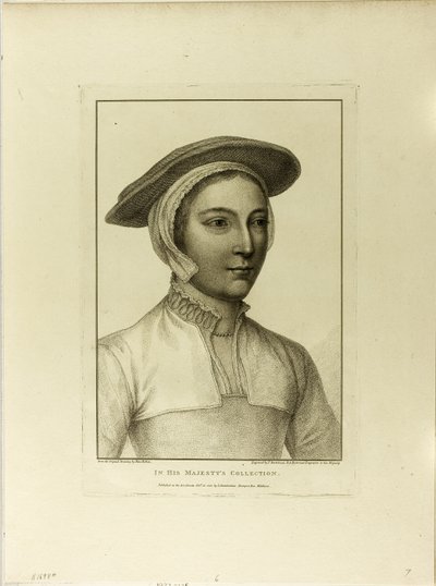 Portret młodej kobiety autorstwa Francesco Bartolozzi