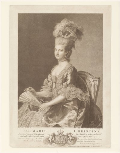 Portret Marii Krystyny ​​z Austrii autorstwa Francesco Bartolozzi