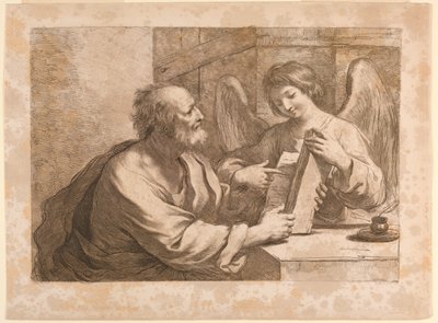 Św. Mateusz z Aniołem i Księgą autorstwa Francesco Bartolozzi