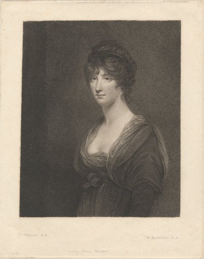 Wielce Czcigodna Lady Jane Dundas autorstwa Francesco Bartolozzi