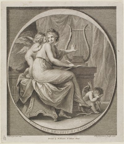 Bilet na rzecz M. Gardini autorstwa Francesco Bartolozzi