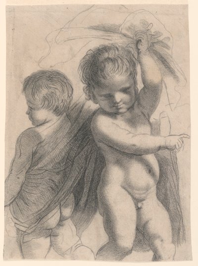 Dwa Putti autorstwa Francesco Bartolozzi