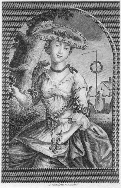 Młoda kobieta, ok. 1740-1810. autorstwa Francesco Bartolozzi
