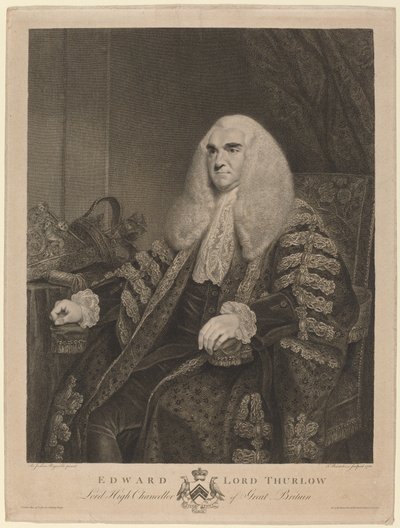 Edward, Lord Thurlow autorstwa Francesco Bartolozzi after Sir Joshua Reynolds