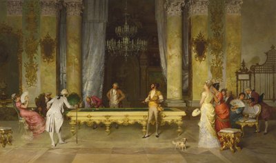 Gra w bilard autorstwa Francesco Beda