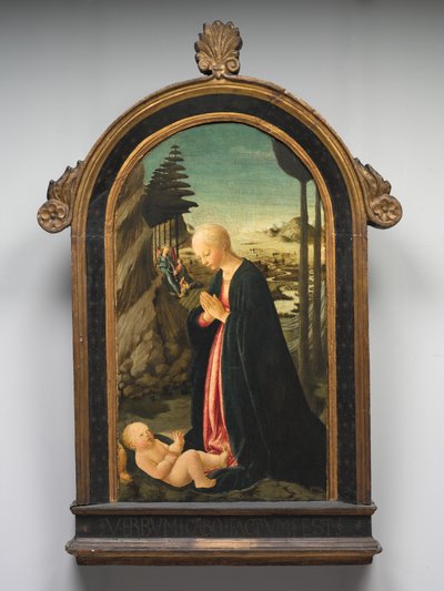 Madonna z Dzieciątkiem z Tobiaszem i Aniołem Rafael autorstwa Francesco Botticini