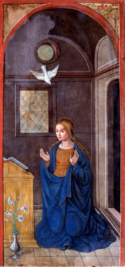 Zwiastowanie: Maryja (obraz, ok. 1549 r.) autorstwa Francesco Brea