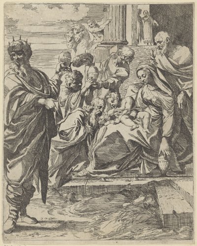 Adoracja Królów autorstwa Francesco Brizio (attributed to)