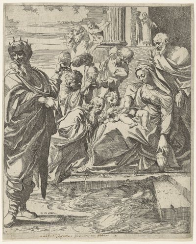 Adoracja Królów autorstwa Francesco Brizio (attributed to)