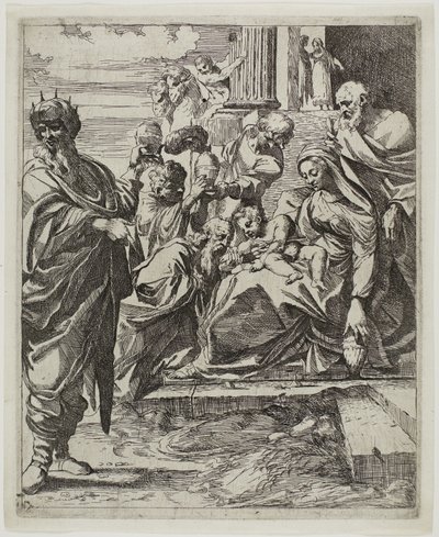 Adoracja Trzech Króli autorstwa Francesco Brizio