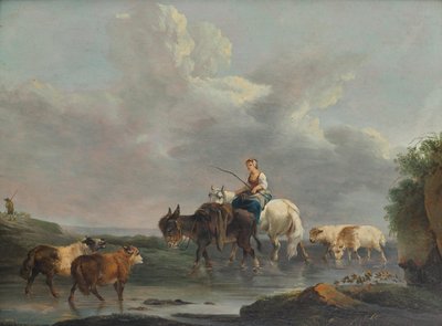 Pasterka nad strumieniem autorstwa Francesco Casanova