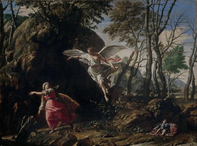 Hagar i Ismael na pustkowiu autorstwa Francesco Cozza