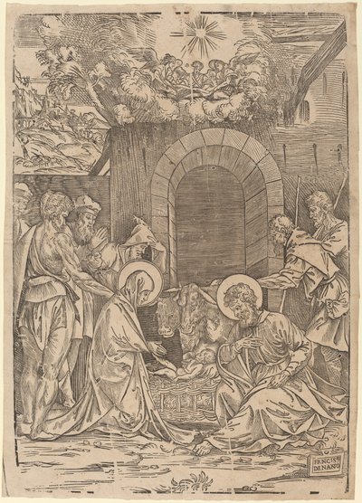 Adoracja pasterzy autorstwa Francesco Denanto