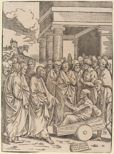 Wskrzeszenie Łazarza autorstwa Francesco Denanto