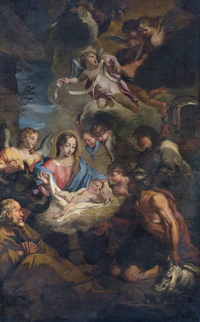 Adoracja pasterzy autorstwa Francesco Fabbrica
