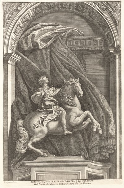 Posąg Konstantyna, 1704-1742. autorstwa Francesco Faraone Aquila