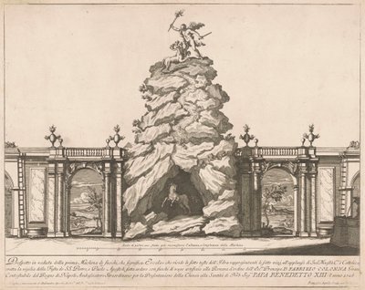 Prima Macchina dla Chin z 1726 r.: Herkules i Hydra autorstwa Francesco Faraone Aquila, after Alessandro Specchi