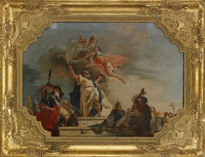 Ofiara Ifigenii, XVIII wiek autorstwa Francesco Fontebasso