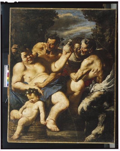 Pijany Silenus, ok. 1640 autorstwa Francesco Francanzano
