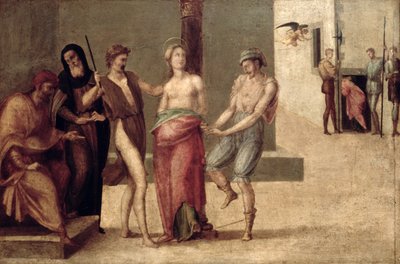 Męczeństwo św. Agnieszki (panel) autorstwa Francesco Granacci