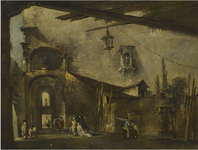 Ulica w Wenecji autorstwa Francesco Guardi
