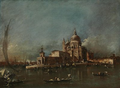 Widok na Santa Maria della Salute i Doganę autorstwa Francesco Guardi