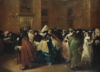 Kasyno Obniżone w Wenecji autorstwa Francesco Guardi