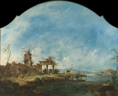 Fantastyczny krajobraz, ca. 1765. autorstwa Francesco Guardi