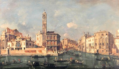 Grand Canal: San Geremia i wejście do Canneregio autorstwa Francesco Guardi