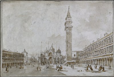 Plac św. Marka, Wenecja autorstwa Francesco Guardi