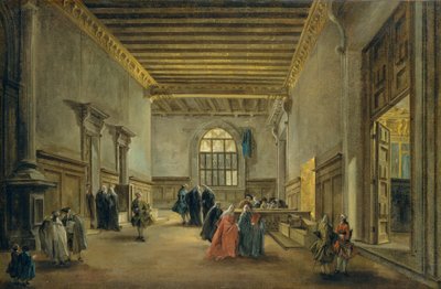 Przedsionek Sala del Maggior Consiglio, ok. 1765-68 autorstwa Francesco Guardi