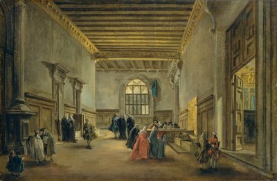 Przedsionek Sala del Maggior Consiglio, ca. 1765-68. autorstwa Francesco Guardi