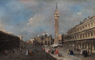 Piazza San Marco, Wenecja autorstwa Francesco Guardi