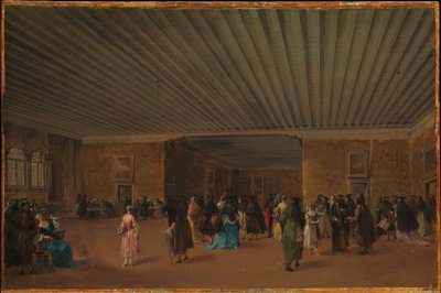 Publiczne ridotto w Palazzo Dandolo autorstwa Francesco Guardi