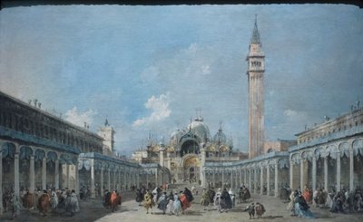 Święto Wniebowstąpienia na placu San Marco, ok. 1775 (olej na płótnie) autorstwa Francesco Guardi