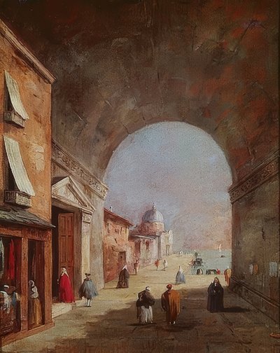 Wenecka sceneria autorstwa Francesco Guardi