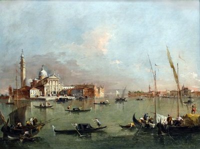 Wenecja: San Giorgio Maggiore z Giudecca i Zitelle Francesco Guardi autorstwa Francesco Guardi
