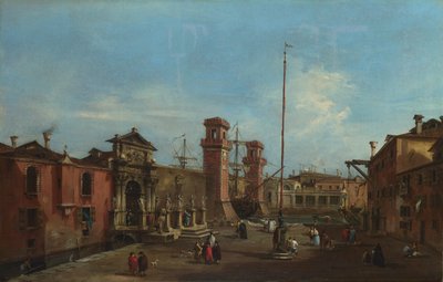 Wenecja. Arsenał, 1755-1760 autorstwa Francesco Guardi