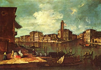 Wenecja, Wielki Kanał z San Geremia, Palazzo Labia i wejście do Cannaregio autorstwa Francesco Guardi