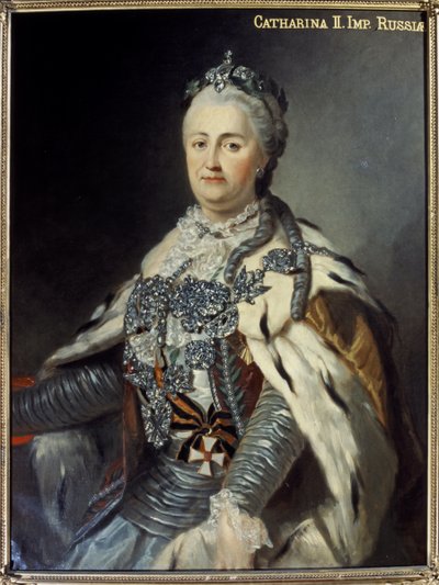 Katarzyna II "Wielka" (1729-1796) (olej na płótnie) autorstwa Francesco Guerini