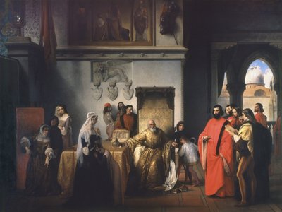 Usunięcie doży Francesco Foscari (Dwa Foscari) autorstwa Francesco Hayez