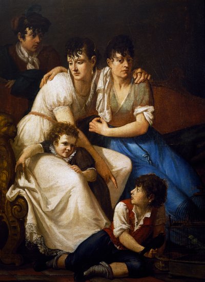 Portret rodzinny autorstwa Francesco Hayez